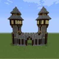 Free download Minecraft: Medieval Town Gate - Screenshots free photo or picture to be edited with GIMP online image editor