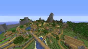 Free download Minecraft Player Built Village - Screenshot free photo or picture to be edited with GIMP online image editor