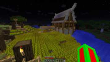 Free download Minecraft: Small Wheat Farm - Screenshot free photo or picture to be edited with GIMP online image editor