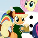 MLP Christmas Theme  screen for extension Chrome web store in OffiDocs Chromium