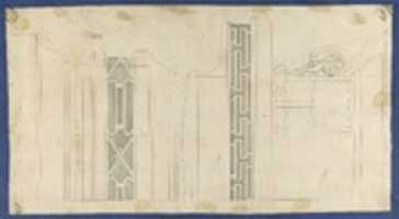 Free download Moldings and Fretwork for China Case, from Chippendale Drawings, Vol. II free photo or picture to be edited with GIMP online image editor