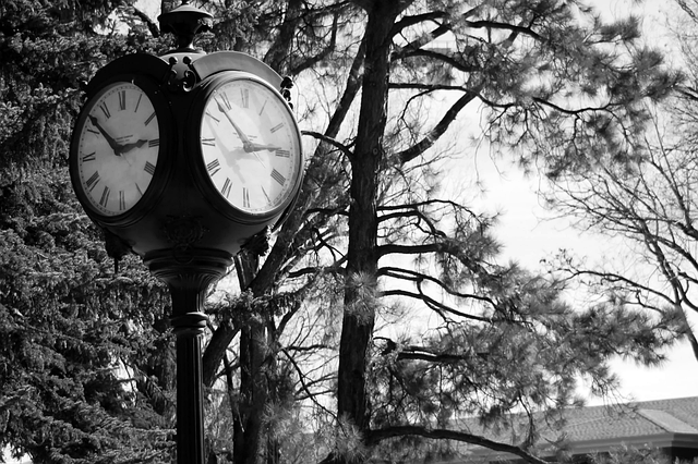 Free download Monochrome Clock Time -  free free photo or picture to be edited with GIMP online image editor