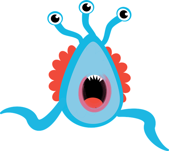 Free download Monster Scared Running - Free vector graphic on Pixabay free illustration to be edited with GIMP free online image editor