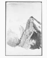 Free download Mont Blanc from Brevent (from Switzerland 1869 Sketchbook) free photo or picture to be edited with GIMP online image editor