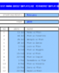 Téléchargement gratuit du modèle DOC, XLS ou PPT de calendrier d'événements mensuel à éditer gratuitement avec LibreOffice en ligne ou OpenOffice Desktop en ligne