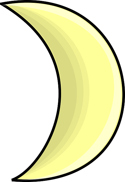 Free download Moon Half Crescent - Free vector graphic on Pixabay free illustration to be edited with GIMP free online image editor