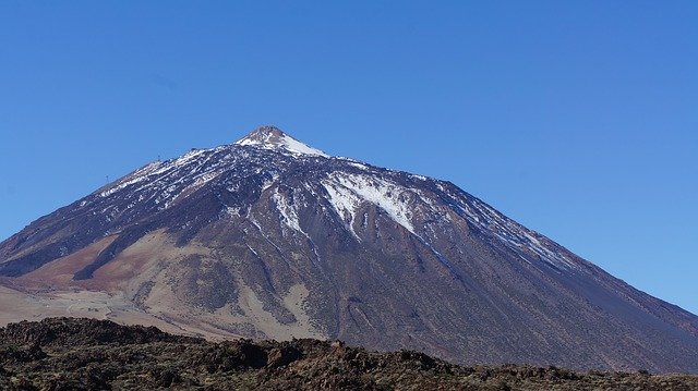 Free download mountain nature snow volcano free picture to be edited with GIMP free online image editor