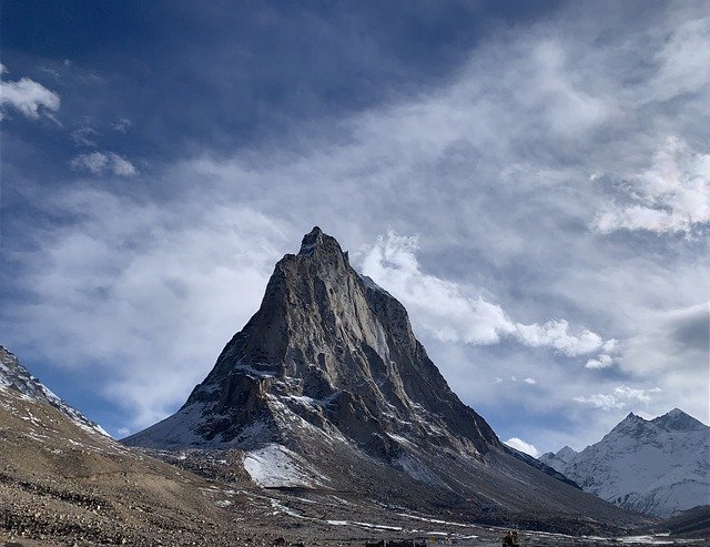 Free download mountains peak snow nature zanskar free picture to be edited with GIMP free online image editor