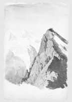 Free download Mountain Study (from Switzerland 1869 Sketchbook) free photo or picture to be edited with GIMP online image editor