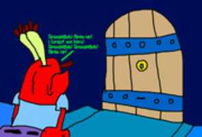 Free download Mr. Krabs Locked Out Of His Own House free photo or picture to be edited with GIMP online image editor