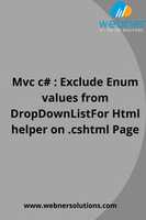 Free download Mvc c# : Exclude Enum values from DropDownListFor Html helper on .cshtml Page free photo or picture to be edited with GIMP online image editor