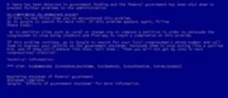 Free download My BSOD parody on 2013 goverment shutdown free photo or picture to be edited with GIMP online image editor