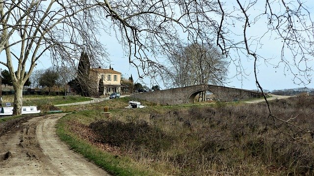 Free download nature france aude canal du midi free picture to be edited with GIMP free online image editor