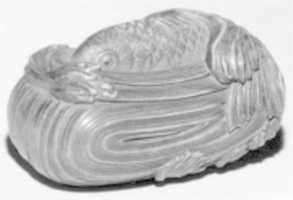 Free download Netsuke of a Carp Climbing a Waterfall free photo or picture to be edited with GIMP online image editor