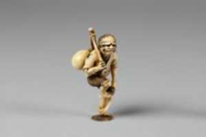 Free download Netsuke of a Demon Carrying a Gourd on His Back free photo or picture to be edited with GIMP online image editor