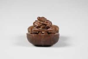 Free download Netsuke of Bale of Rice; Inside are Daikoku and Fukurukujin, Wrestling free photo or picture to be edited with GIMP online image editor