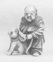 Free download Netsuke of Boy with a Dog free photo or picture to be edited with GIMP online image editor