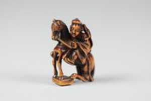 Free download Netsuke of Equestrian Figure on a Go Board free photo or picture to be edited with GIMP online image editor