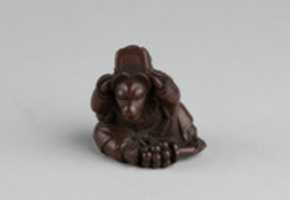 Free download Netsuke of Fox Disguised as Shishimai Dancer free photo or picture to be edited with GIMP online image editor