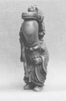 Free download Netsuke of Fukurokujin with Tall Head and Two Children Climbing on It free photo or picture to be edited with GIMP online image editor