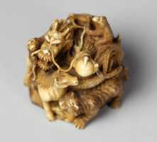 Free download Netsuke of Group of Animals free photo or picture to be edited with GIMP online image editor