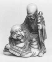 Free download Netsuke of Hotai and Fukurokujin free photo or picture to be edited with GIMP online image editor