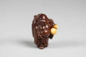Free download Netsuke of Hotei with Bag and Gourd free photo or picture to be edited with GIMP online image editor