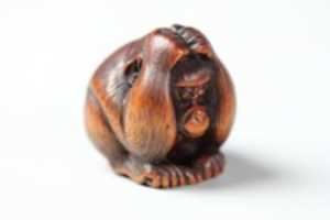 Free download Netsuke of Monkey Scratching His Head free photo or picture to be edited with GIMP online image editor