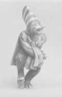 Free download Netsuke of Monkey Wearing a Tall Cap and Carrying a Fan free photo or picture to be edited with GIMP online image editor