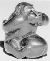 Free download Netsuke of Monkey with One Hand over Mouth, the Other Behind His Back free photo or picture to be edited with GIMP online image editor