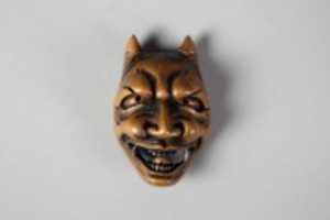 Free download Netsuke of Noh Mask; Namanari free photo or picture to be edited with GIMP online image editor