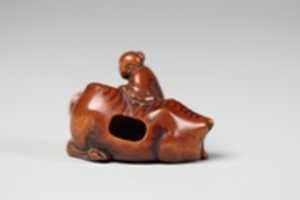 Free download Netsuke of Ox and Herder free photo or picture to be edited with GIMP online image editor