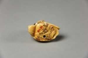 Free download Netsuke of Seated Figure of Usume Laughing free photo or picture to be edited with GIMP online image editor