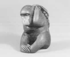 Free download Netsuke of Seated Monkey Carrying a Bunch of Grapes and Leaves free photo or picture to be edited with GIMP online image editor