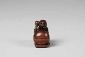 Free download Netsuke of Skeleton with a Drum free photo or picture to be edited with GIMP online image editor