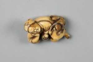 Free download Netsuke of Sleeping Man and a Monkey free photo or picture to be edited with GIMP online image editor