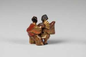 Free download Netsuke of Two Noh Dancers free photo or picture to be edited with GIMP online image editor