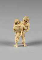 Free download Netsuke of Two Wrestlers free photo or picture to be edited with GIMP online image editor