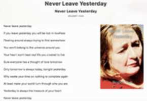 Free download Never Leave Yesterday free photo or picture to be edited with GIMP online image editor