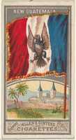 Free download New Guatemala, from the City Flags series (N6) for Allen & Ginter Cigarettes Brands free photo or picture to be edited with GIMP online image editor