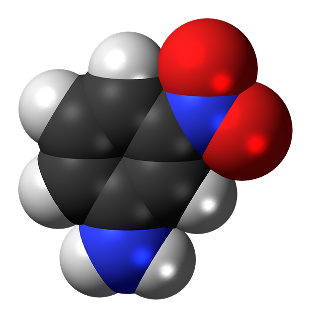 Free download Nitroaniline Molecule Chemistry -  free illustration to be edited with GIMP free online image editor