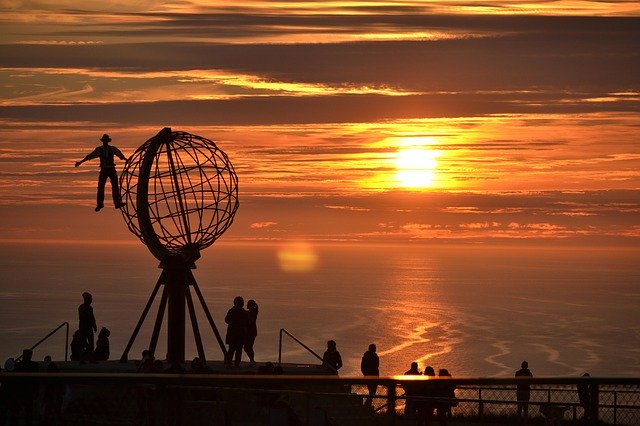 Free download norway sunset the sea water free picture to be edited with GIMP free online image editor