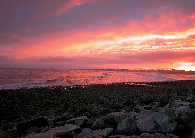 Free download ocean sunset nh usa free picture to be edited with GIMP free online image editor