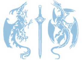 Free download Ocean Tribal Dragons Sword free photo or picture to be edited with GIMP online image editor