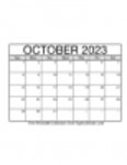 Descarga gratuita Calendarios Octubre 2023 Plantilla de Microsoft Word, Excel o Powerpoint gratis para editar con LibreOffice en línea u OpenOffice Desktop en línea