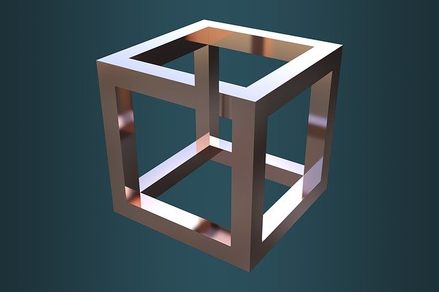 Bezpłatne pobieranie Optical Illusion Cube Escher - bezpłatna ilustracja do edycji za pomocą bezpłatnego internetowego edytora obrazów GIMP