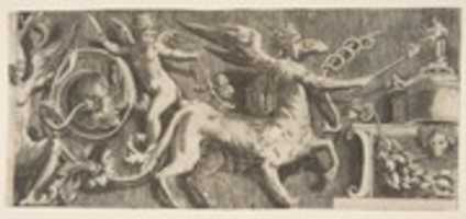 Free download Ornamental Frieze with winged Centaur free photo or picture to be edited with GIMP online image editor