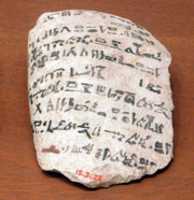 Free download Ostracon with hieratic inscription free photo or picture to be edited with GIMP online image editor