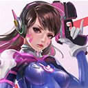 Overwatch D.VA Diva Cute NEW THEME 2017  screen for extension Chrome web store in OffiDocs Chromium