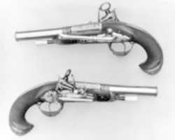 Free download Pair of Pistols with Flintlocks a las tres modas free photo or picture to be edited with GIMP online image editor